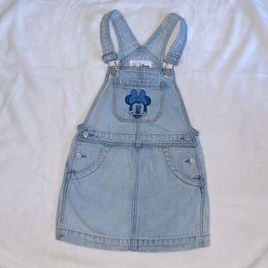 Baby Gap - denim overall skirt, size 4 years toddler